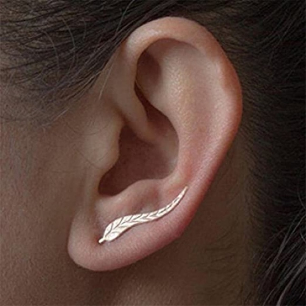 Leaf Climber Earrings